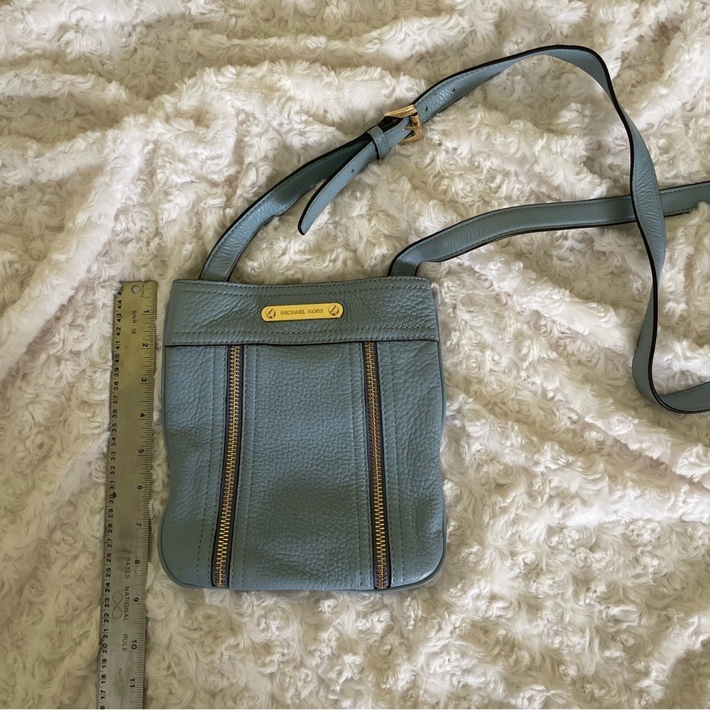 Michael Kors blue crossbody purse